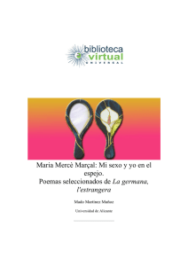 Maria Mercè Marçal: Mi sexo y yo en el espejo. Poemas