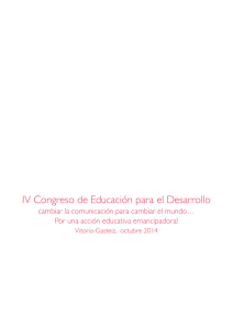 viaje - IV Congreso de Educacion para el Desarrollo