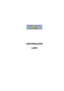 informaciìn lopd