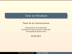 Taller de Wireshark - Departamento de Computación