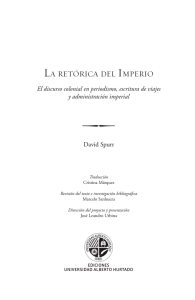 LA RETóRICA DEL IMPERIO - Ediciones Universidad Alberto Hurtado