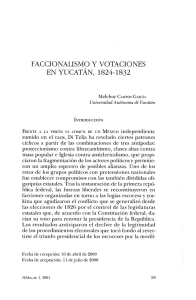faccionalismo y votaciones en yucatán, 1824-1832