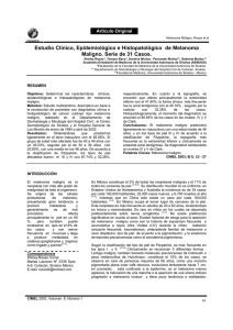 Estudio Clínico, Epidemiológico e Histopatológico de Melanoma