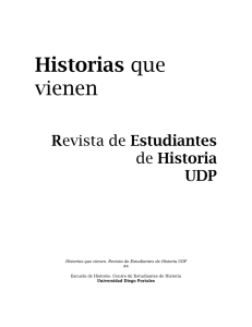 Revista Historias que vienen 4 - Facultad de Ciencias Sociales e