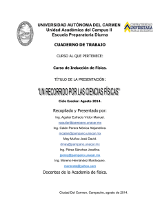 UNIVERSIDAD AUTÓNOMA DEL CARMEN Unidad Académica del