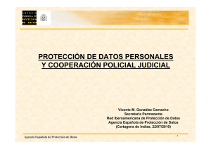 PROTECCIÓN DE DATOS PERSONALES Y COOPERACIÓN