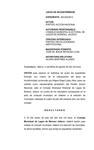 jin-024/2012 actor - Tribunal Electoral del Estado de Jalisco