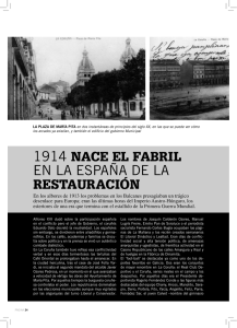 1914 NACE EL FABRIL EN LA ESPAÑA DE LA RESTAURACIÓN