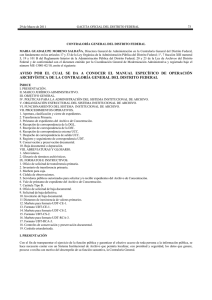 Manual Específico de Operación Archivística