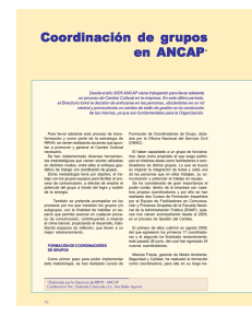 Coordinación de grupos en ANCAP