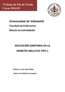 educación sanitaria en la diabetes mellitus tipo 1