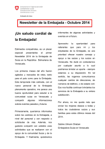 Newsletter de la Embajada - EDA