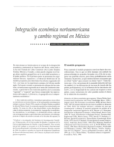 Integración económica norteamericana y cambio regional en México