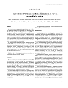 Detección del virus de papiloma humano en el - E-journal