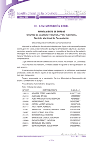 Anuncio 201107514 - Boletín Oficial de la Provincia de Burgos