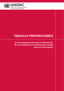 travaux préparatoires - United Nations Office on Drugs and Crime
