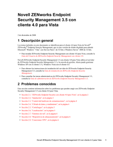 Novell ZENworks Endpoint Security Management 3.5 con cliente 4.0