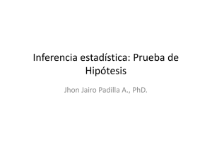 Prueba de Hipótesis - de Jhon Jairo Padilla Aguilar