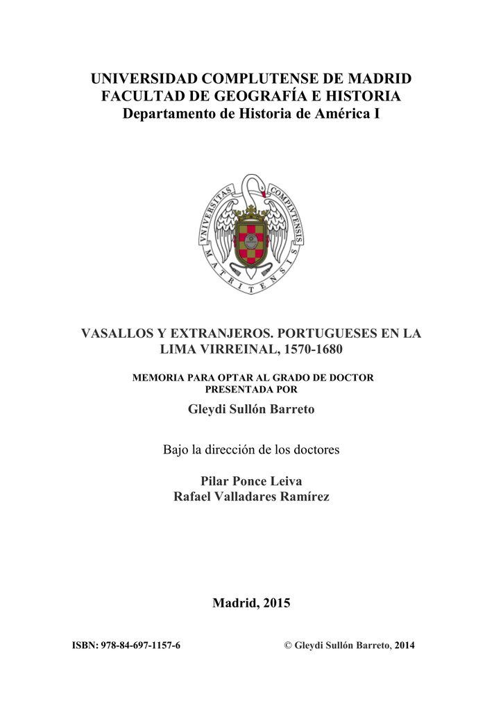 universidad complutense de madrid facultad de geografía e historia