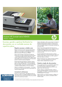 Escáner HP Scanjet serie N8400