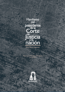 Manifiesto del presidente de la Corte de Justicia a la nación, edición