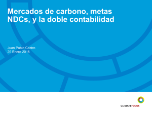 Mercados de carbono, metas NDCs, y la doble