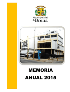 Memoria Anual de Breña 2015