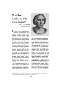 Cristóbal Colón: su vida en el tiempo*
