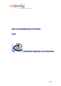 Guía de Sistema de Alertas - Asociación Española de Fundaciones