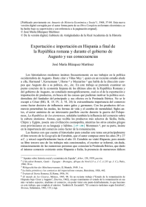 pdf Exportación e importación en Hispania a final de la República