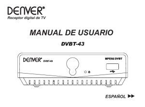 DVBT-43 user manual_Spanish 封面 - Masterpiece .dk masterpiece.dk