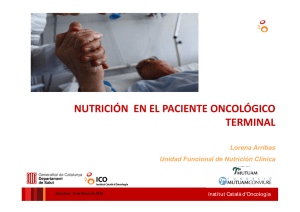 Nutrición en el paciente oncologico terminal [Modo de
