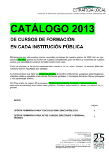 catálogo de formación 2013