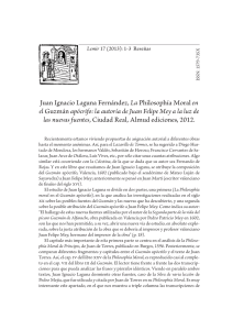 Juan Ignacio Laguna Fernández, La Philosophía Moral