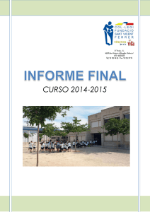 Informe final 2014-15 - Colegio Imperial Niños Huérfanos de San