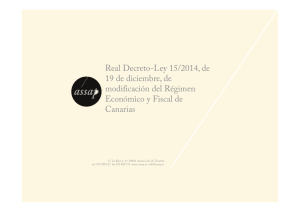 Real Decreto-Ley 15/2014, de 19 de diciembre, de modificación del