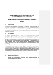 Informe de Cuentas Tungurahua - Secretaría Nacional de Gestión