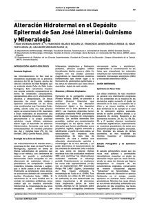 Alteración Hidrotermal en el Depósito Epitermal de San José (Almería)
