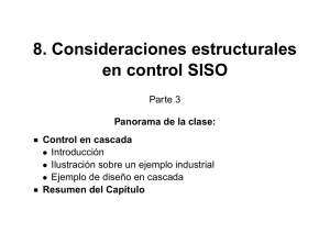 8. Consideraciones estructurales en control SISO