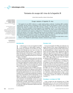 Variantes de escape del virus de la hepatitis B