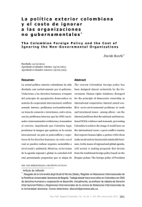 La política exterior colombiana y el costo de ignorar a las