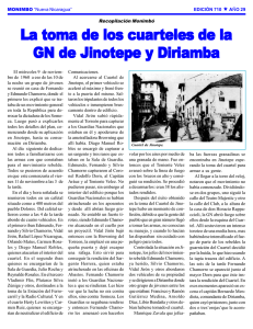 La toma de los cuarteles de la GN de Jinotepe y