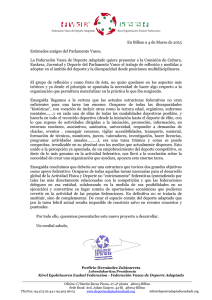 Carta Parlamento Vasco