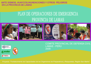 Plan de Operaciones de Emergencia de la Provincia de