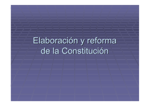 Esquema Elaboración y reforma de la Constitución