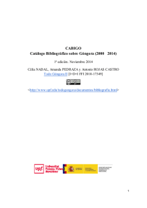 pdf CABIGO : Catálogo Bibliográfico sobre Góngora (2000