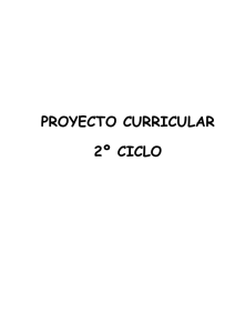 Proyecto Curricular de Segundo Ciclo