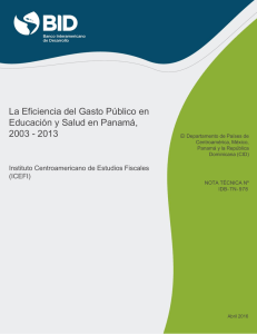 La Eficiencia del Gasto Público en Educación y Salud en Panamá