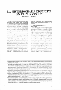 la historiografía educativa en el país vasco(1)