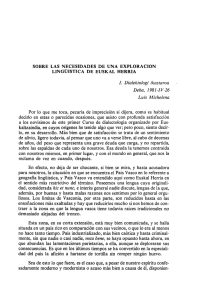 I. Dialektologi ikastaroa Deba, 1981-IV-26 Luis